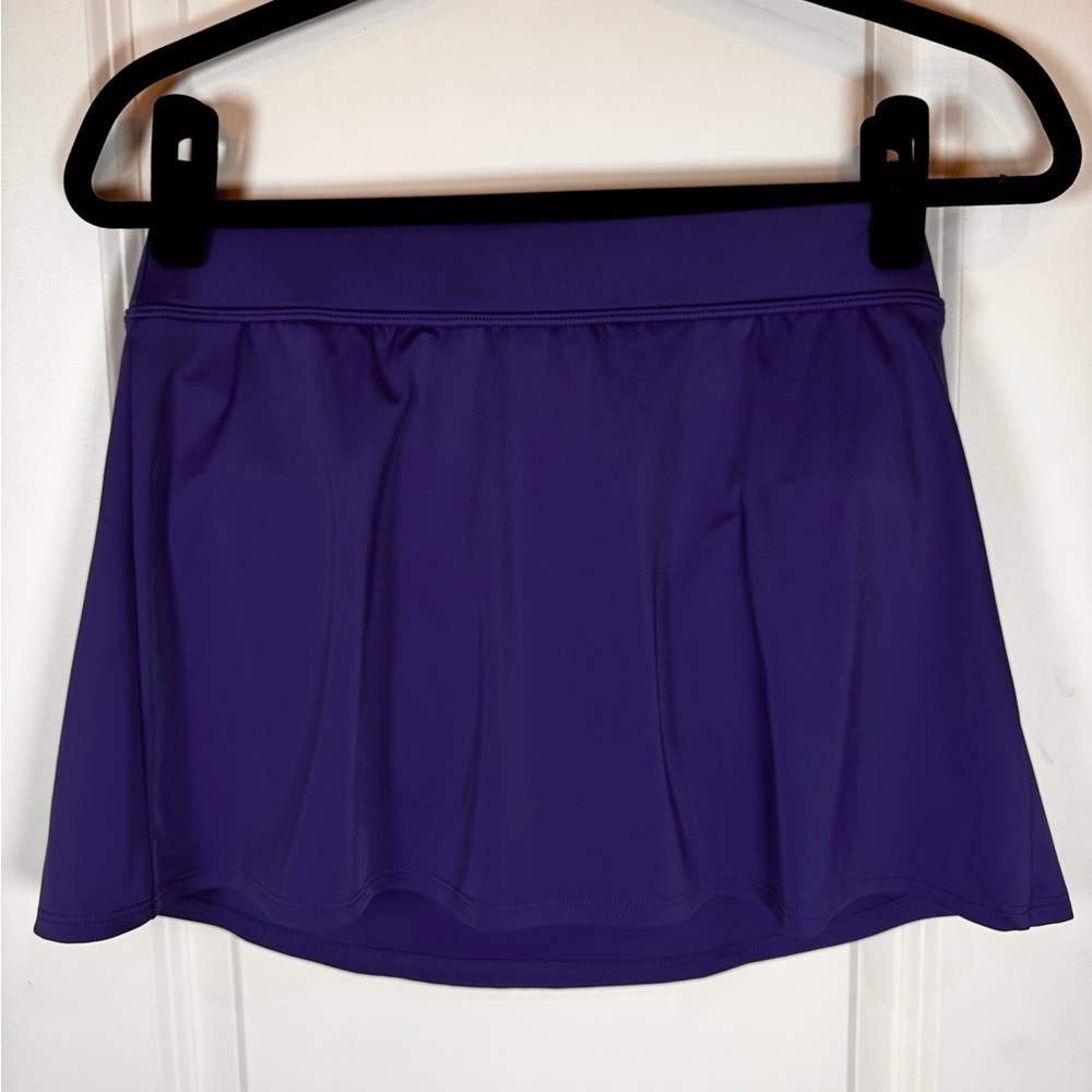 L.L.Bean SunSmart Skirted Swim Bottom Bathing UPF 50+ Cobalt Blue 6 Resort Beach